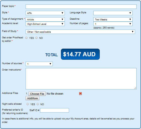 academicwriting.com.au order form