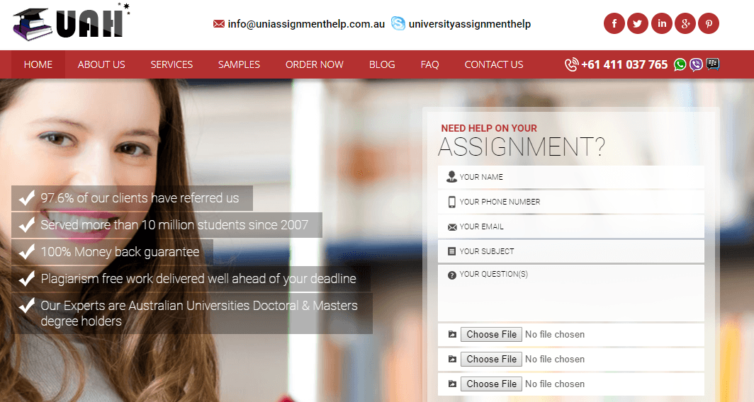 uniassignmenthelp.com.au home page