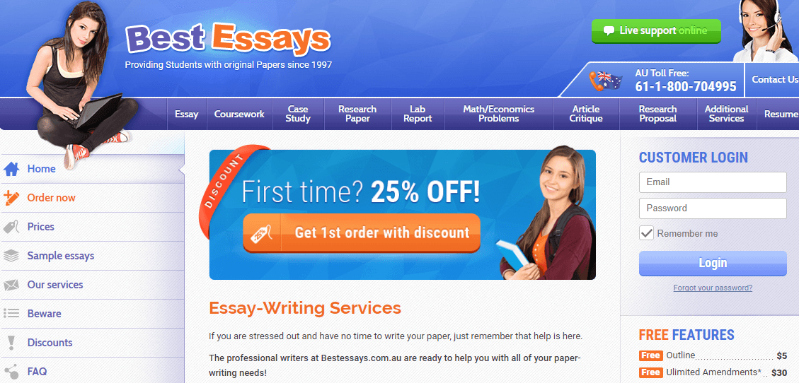 best essays website review