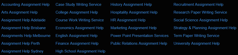 topqualityassignment.com services